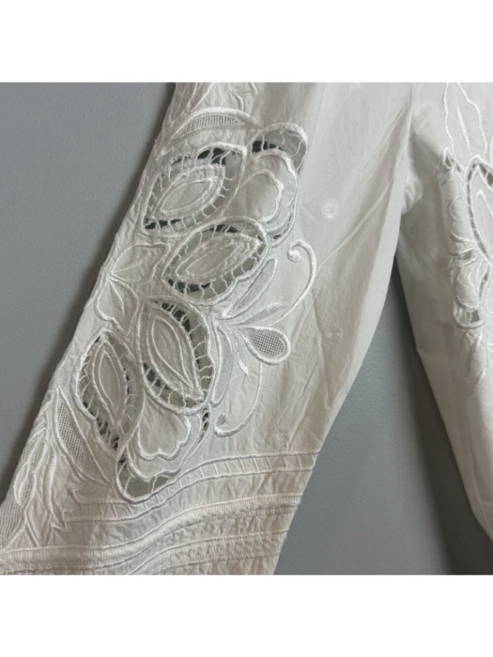 Sundance Monterey White Button Down Blouse Womens Size Small NWT - Picture 5 of 12
